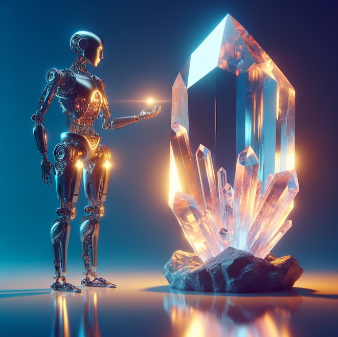 AI挑水晶